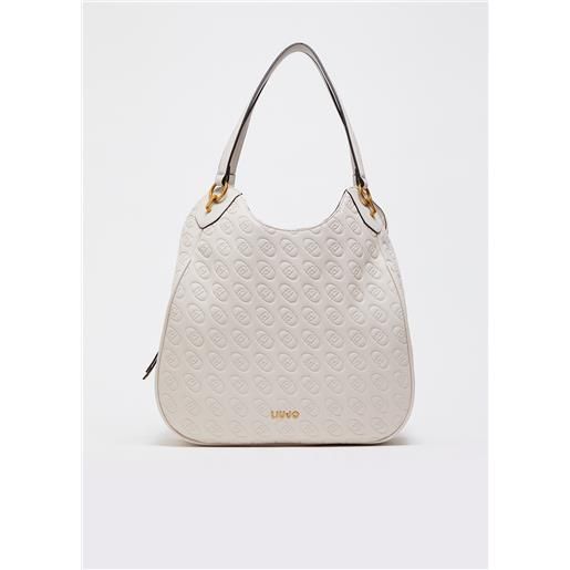 LIUJO liu jo borsa satchel grande, beige