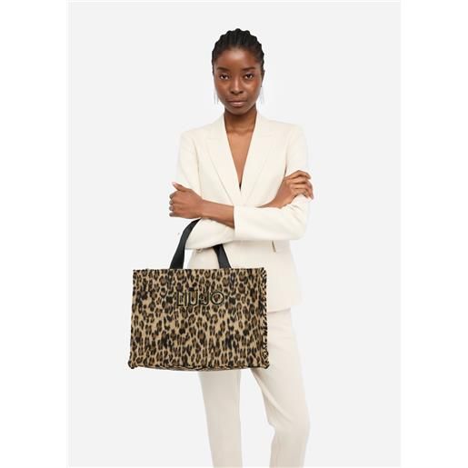 LIUJO liu jo shopping bag grande animalier, animalier