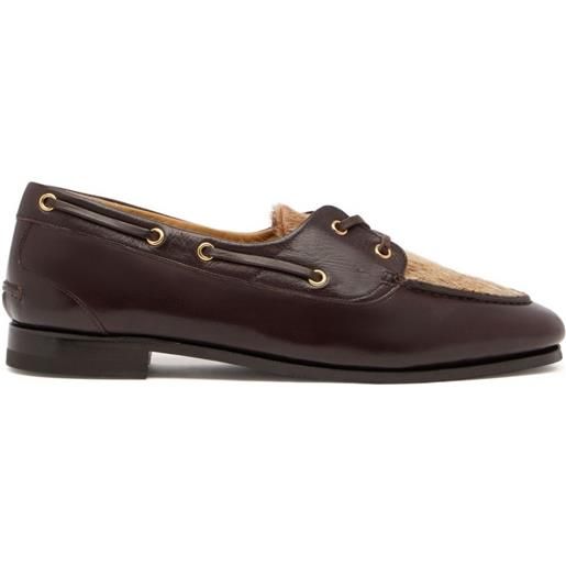 Bally stringate con occhielli - marrone