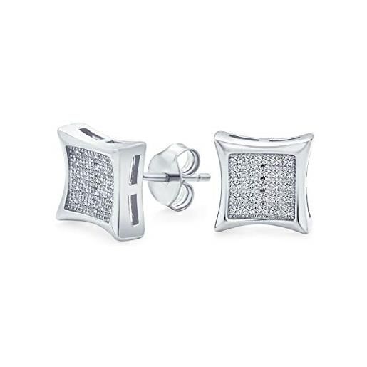 Orecchini A Lobo Tuscany Silver In Argento 925 Riciclato Con Zirconia Cubica