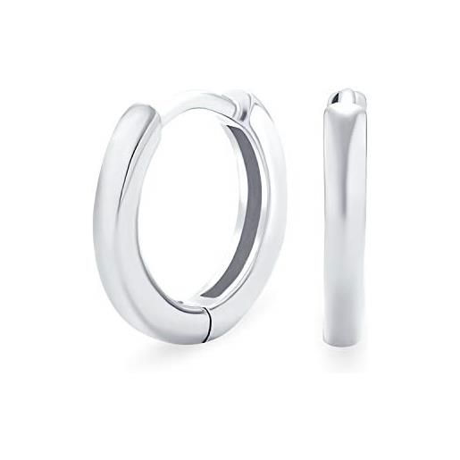 Orecchini A Perno In Argento Sterling 925 – Cerchio Piatto Da 7mm – Borchie Semplici E Eleganti