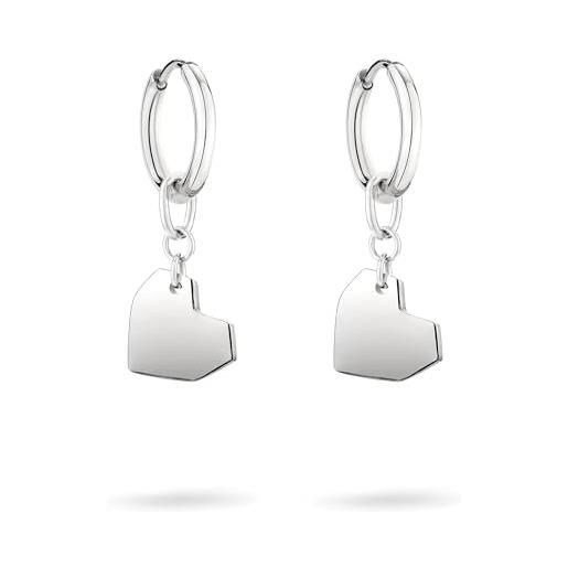 Raffinati Orecchini Liebeskind Berlin In Acciaio Oro – Lunghezza 10 Cm - 5