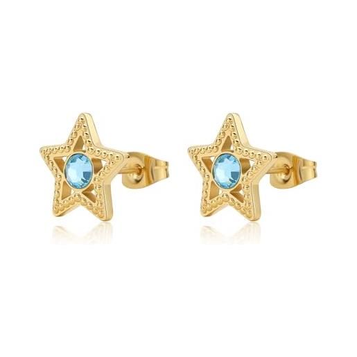 S'Agapõ Orecchini A Cerchio In Acciaio 316L Oro 14K Con Perla Di Conchiglia, Modello SWI22, Collezione Wisdom - 4