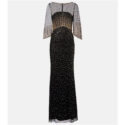 Jenny Packham abito lungo kiya con decorazioni