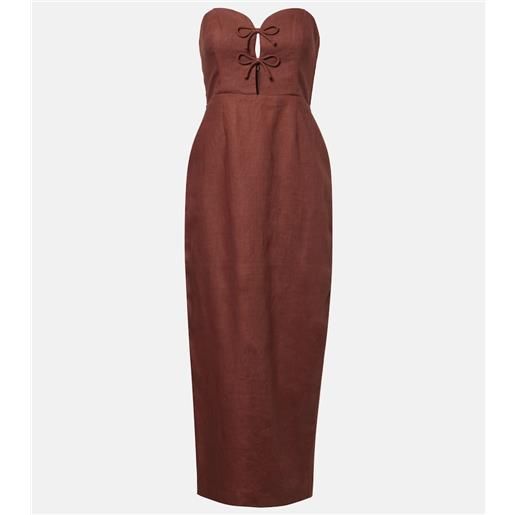 Posse abito midi sabine in lino