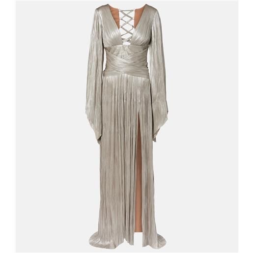 Maria Lucia Hohan abito lungo alana in tulle di seta