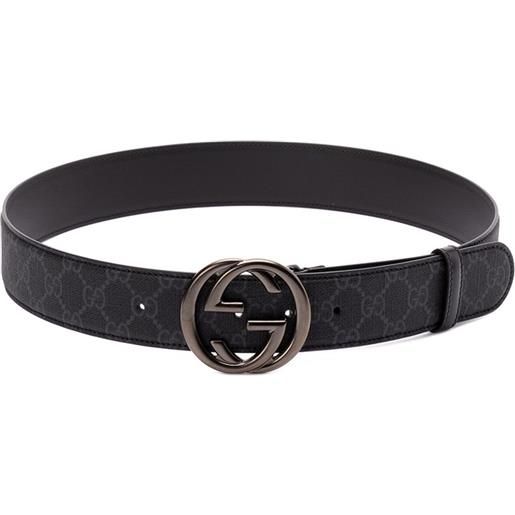 Gucci belt with `interlocking g` buckle