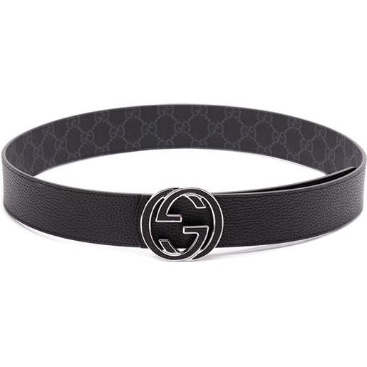 Gucci reversible belt with `interlocking g` buckle