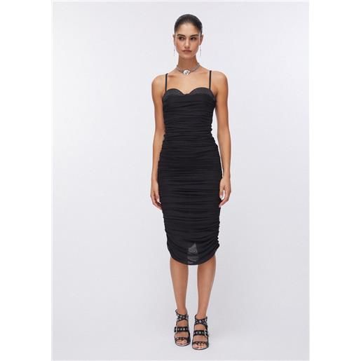 LIUJO liu jo abito corto in tulle, nero