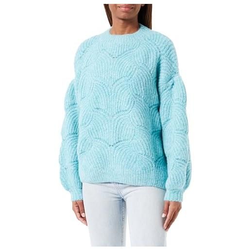 ZITHA maglione lavorato a maglia, turchese, xs/s donna