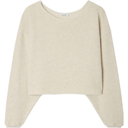 American Vintage maglia itonay donna ecru melange