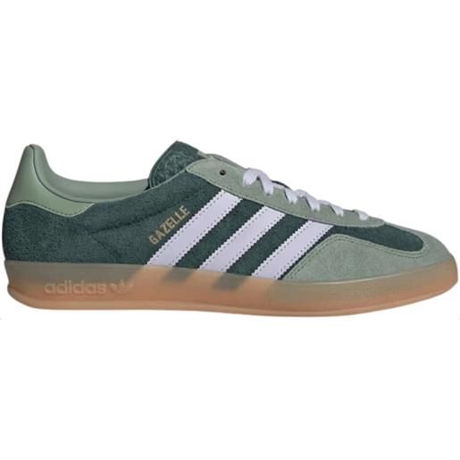 Adidas scarpe gazelle indoor donna mineral green/silver dawn/silver green