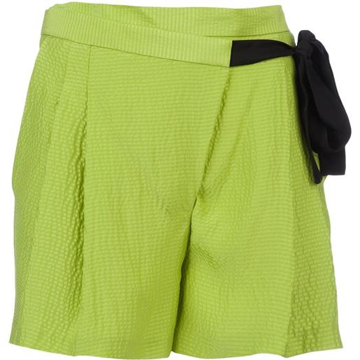 Matthew Williamson belt tie shorts - verde