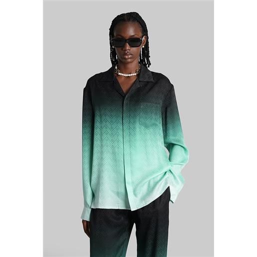 Casablanca camicia in seta nera