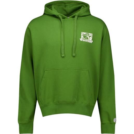 Billionaire Boys Club felpa con stampa e cappuccio - verde