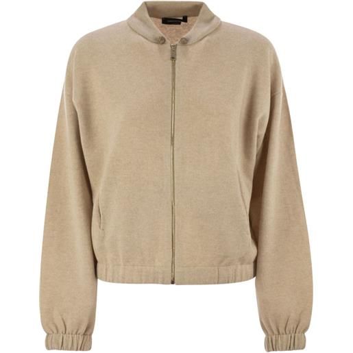 Fabiana Filippi bomber con coulisse - toni neutri