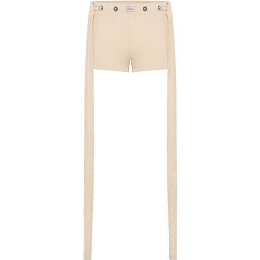 Jean Paul Gaultier shorts con applicazione - toni neutri
