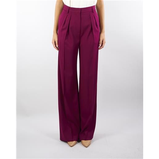SIMONA CORSELLINI pantalone cherry con doppia pences