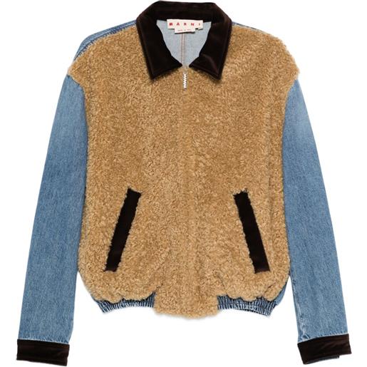 Marni giacca con zip - marrone