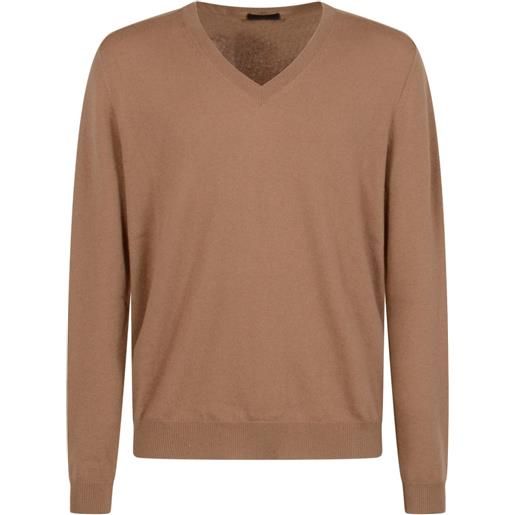 Prada maglione con scollo a v - marrone