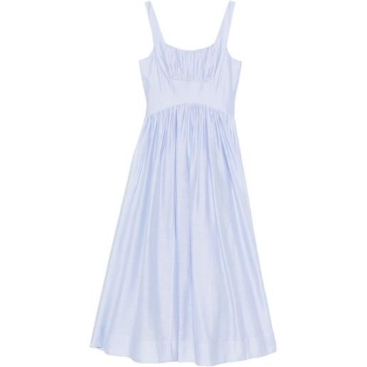 Aje abito mist midi con ruches - blu