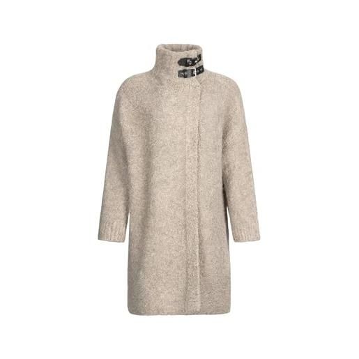 Liu Jo donna cappotto mf5441ma50p poliestere beige scuro s