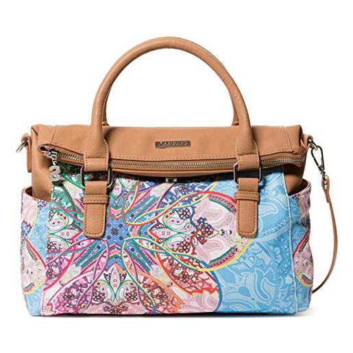 Desigual mexican cards loverty hand bag azul agua