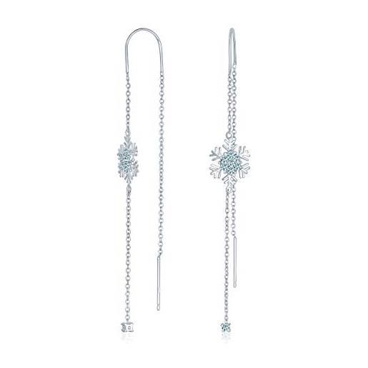 Orecchini A Catena Minimal In Argento 925 Per Donna – Elli, Eleganti E Moderni, Resistenti All'ossidazione - 2