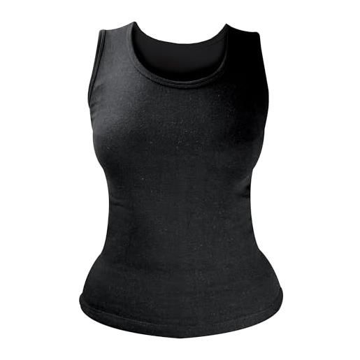 HEAT HOLDERS - donna invernale maglietta termica senza maniche in pile (medium, black)