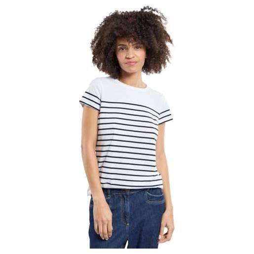 Armor-lux armor lux marinière tel héritage femme t-shirt, multicolore (bi9 blanc/rich navy bi9), 44 (taglia produttore: 2) donna