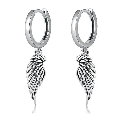 Les Poulettes Bijoux Orecchini Angelo In Argento E Strass - Regalo In Cofanetto - 3