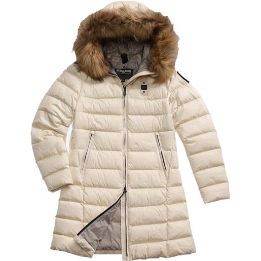 BLAUER piumino lungo con pelliccia kristin donna