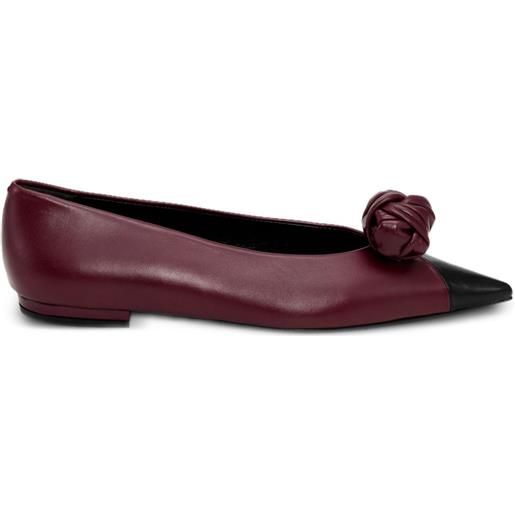 ROTATE BIRGER CHRISTENSEN ballerine con applicazione - rosso