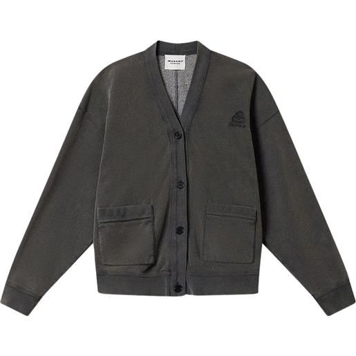 MARANT ÉTOILE giacca stephy con ricamo - grigio