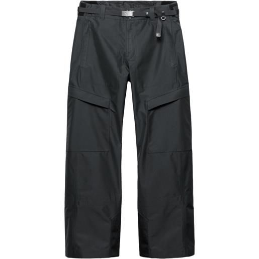Prada pantaloni dritti con cintura - grigio