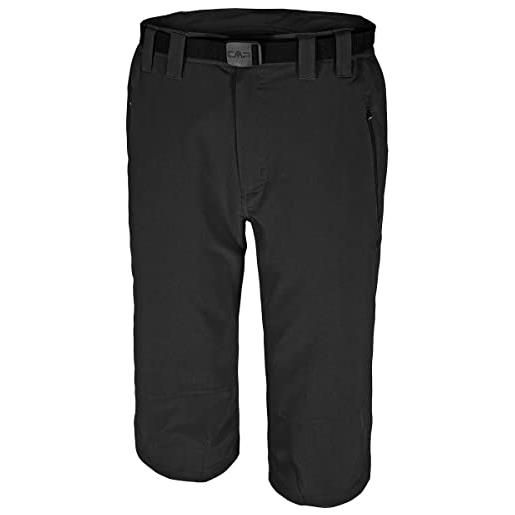 CMP pantaloni capri stretch pantaloni, uomo, nero, 58
