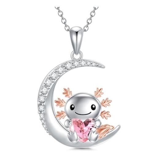 Collana In Argento 925 Con Teschio Di Gufo, Onice, Ciondolo Animale Fatto A Mano - Italia - Foto 2