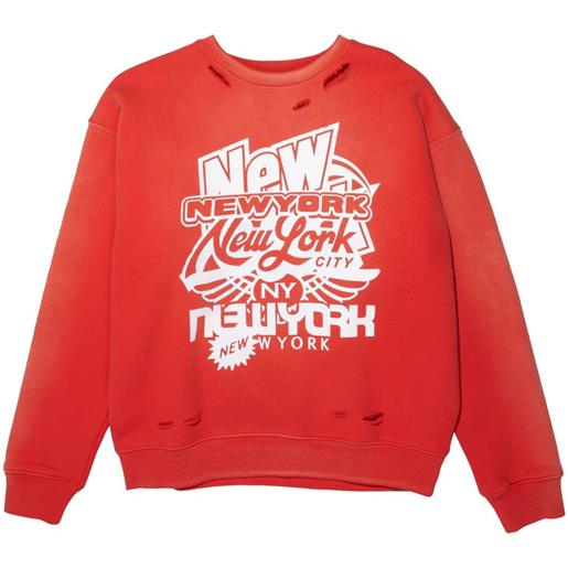 Purple Brand felpa con stampa - rosso