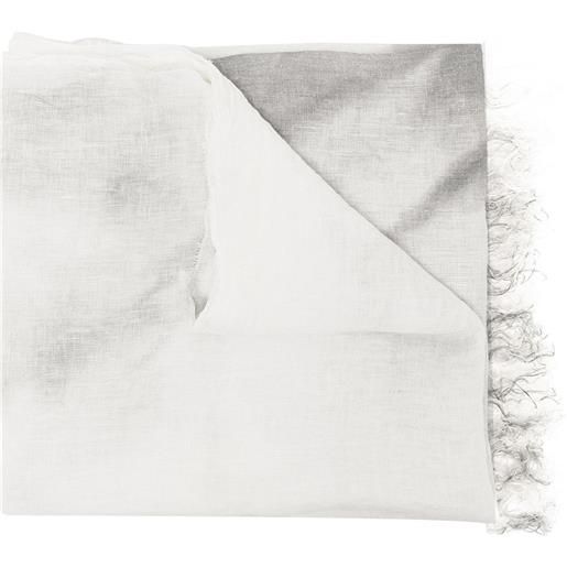 Forme D'expression sciarpa motta con stampa astratta - bianco