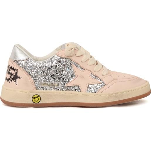 Golden Goose sneakers ballstar glitter upper nappa toe star and spur l