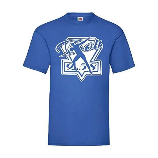 Maglietta Uomo Evolution Basketball – Blu Royal, Taglia XL – Cotone Fruit Of The Loom