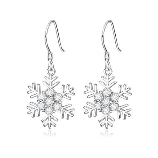 Orecchini Ossidiana Fiocco Di Neve – Amoessere Creations - Foto 5