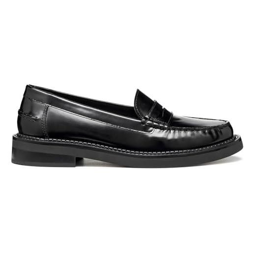 Vionic Uptown Mocassini Da Donna In Camoscio Nero – Plantare Ortotico Rimovibile, Tacco 3,8 Cm (39.5 EU)