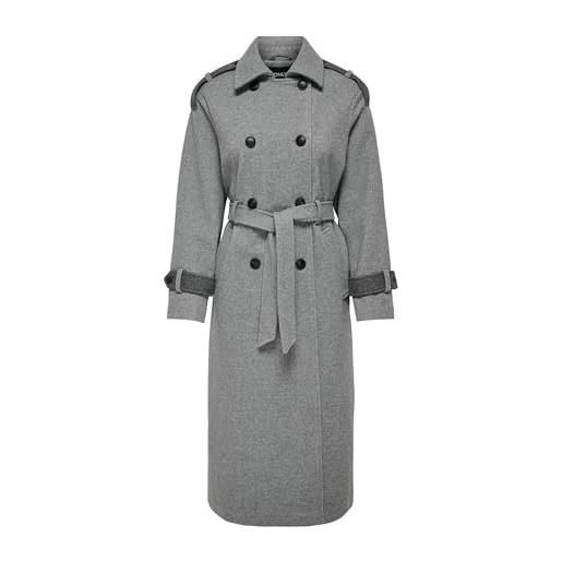 ONLY onlirma life trench coat otw cappotto, grigio, l, grigio. , l