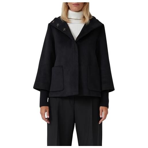 s.Oliver giacca con colletto alto e polsini a costine, 9999_nero, 40