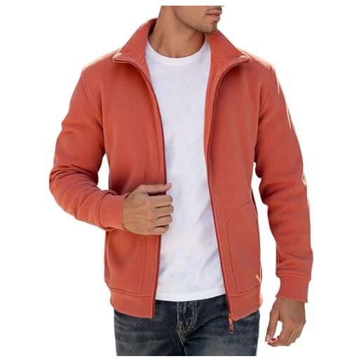 Uxxnjfg Felpa Uomo Con Cappuccio - Giacca Invernale Pullover In Cotone, Casual, Per Trekking E Lavoro, Vestibilità Comfort - 2