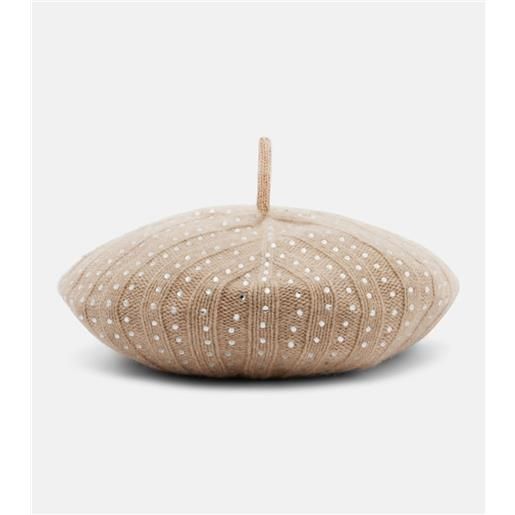 Max Mara basco svelto in cashmere con cristalli