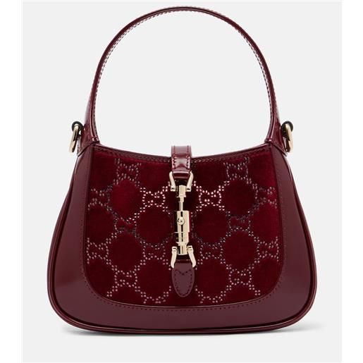 Gucci borsa jackie in velluto e pelle