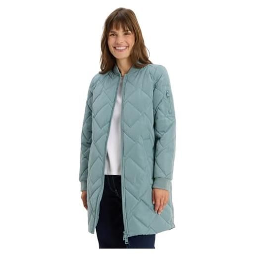 Cecil 1005376 giubbotto lungo trapuntato, verde ghiaccio hill, xl donna