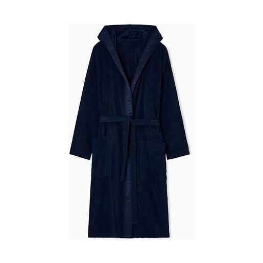 Emporio Armani accappatoio uomo spugna nero m, nero, m